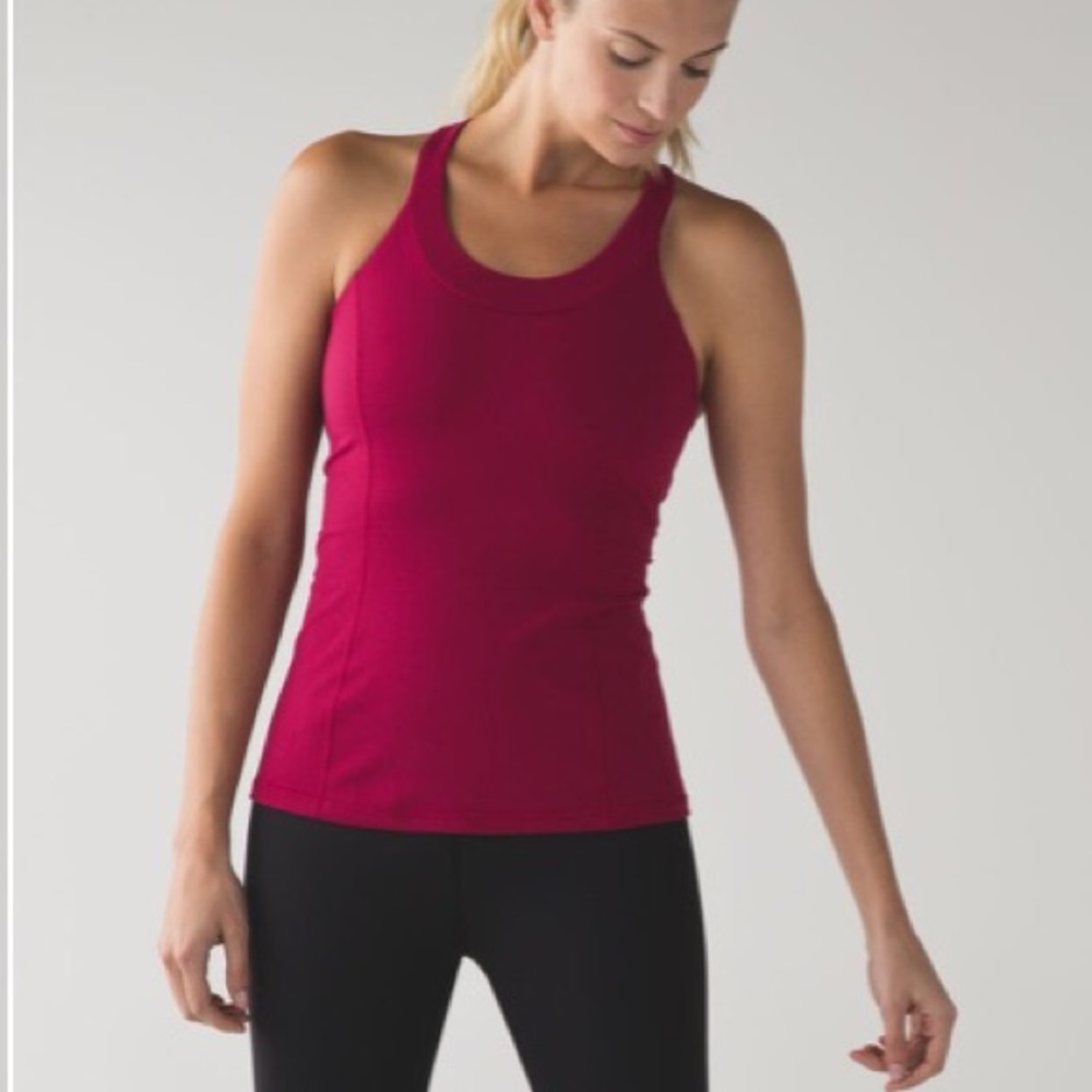Lululemon Athletica Enhearten Tank- Berry Rumble 6